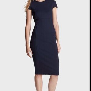 Felicity & Coco Ward Seamer Pencil Dress NAVY SMALL NWOT